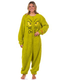 Dr. Seuss The Grinch Union Suit One Piece Pajama Loungewear Sleepwear
