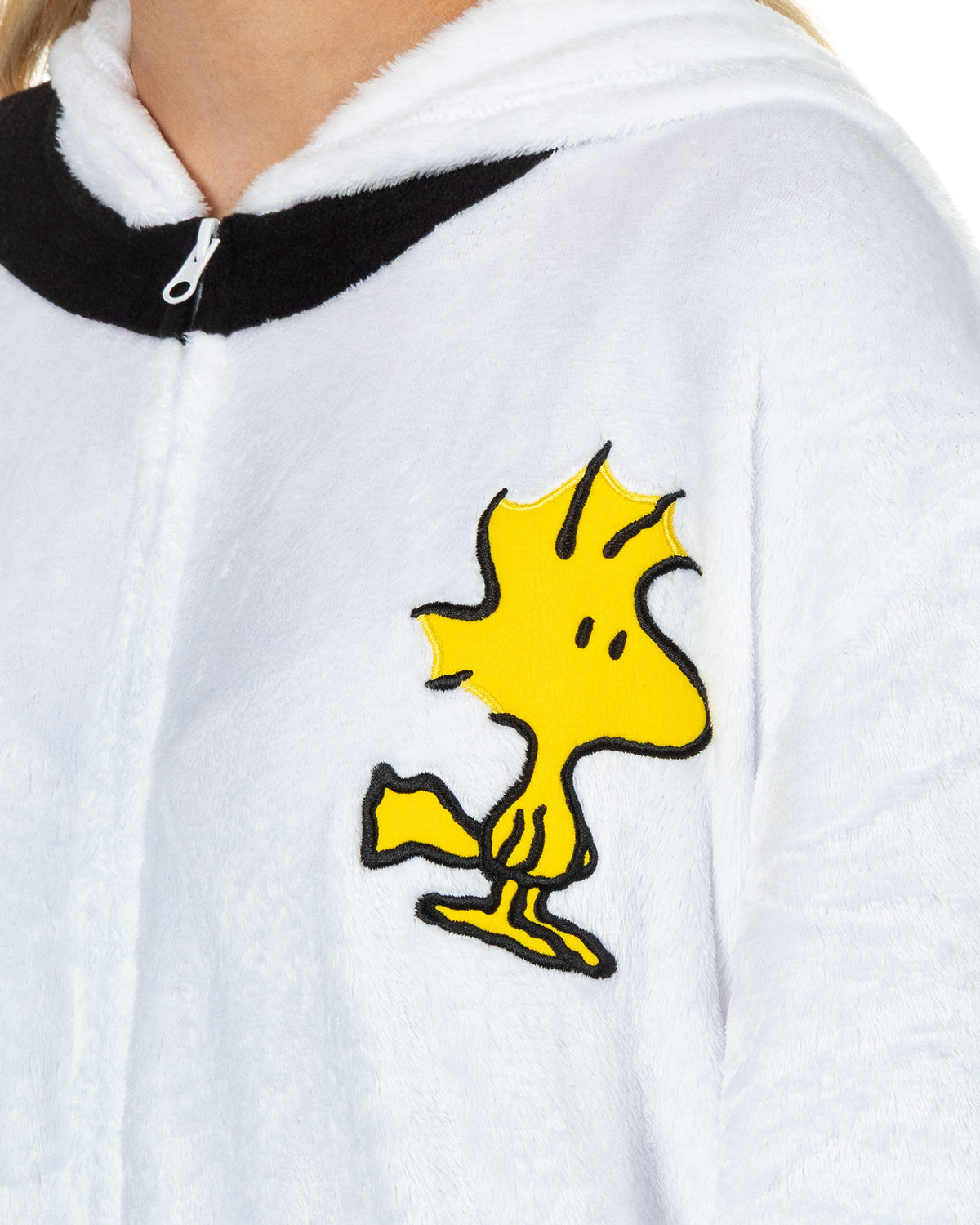 Peanuts Snoopy Kigurumi Women's Union Suit Hooded Fleece Costume Pajama