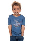 Peanuts Snoopy Little Kids USA Skateboard Vintage Distressed T-Shirt