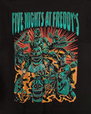 Five Nights at Freddy's Men's Animatronic Group Design Short Sleeve T-Shirt