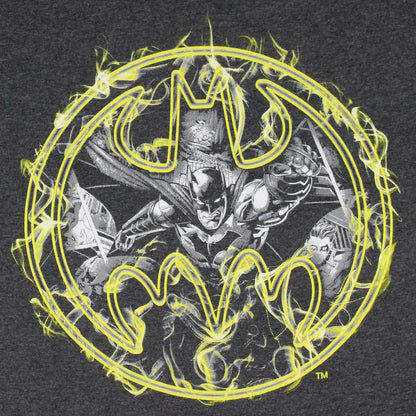 DC Comics Boys' Batman Vapor Bat Signal Graphic Print T-Shirt Kids