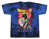 Dragon Ball Super Men's Vegeta Super Saiyan Tie Dye Adult Anime T-Shirt