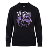 Marvel Venom Hoodie Mens Purple Symbiote Graphic Print Pullover (XL)