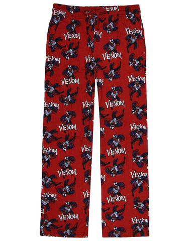 Marvel Men's Spider-Man Venom AOP Red Adult Sleep Lounge Pajama Pants