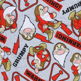 Disney Men's Snow White Grumpy Warning Lounge Sleep Pajama Pants (2XL)