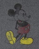 Mickey Mouse Mens' Classic Pose Distressed Washed-Out Graphic Print T-Shirt