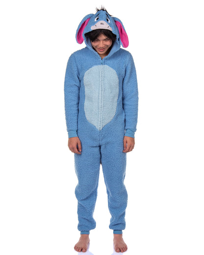 Disney Winnie The Pooh Adult Eeyore Fleece Cosplay Costume Union Suit Pajama