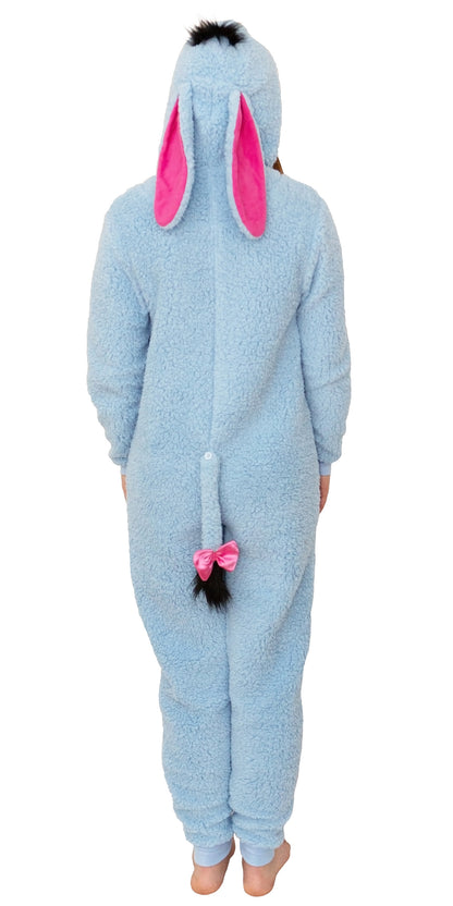 Disney Winnie The Pooh Adult Eeyore Fleece Cosplay Costume Union Suit Pajama