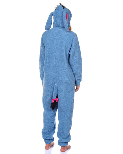 Disney Winnie The Pooh Adult Eeyore Fleece Cosplay Costume Union Suit Pajama