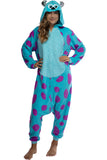 Disney Monsters Inc. Unisex Adult Sulley Kigurumi Cosplay Costume Union Suit (L/XL)