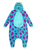 Disney Monsters Inc. Unisex Adult Sulley Kigurumi Cosplay Costume Union Suit (L/XL)