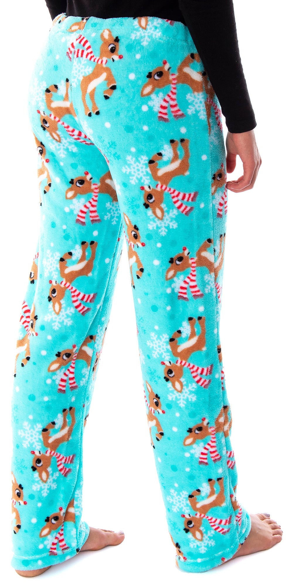 Rudolph the Red Nosed Reindeer Soft Touch Fleece Plush Juniors Pajama Pants