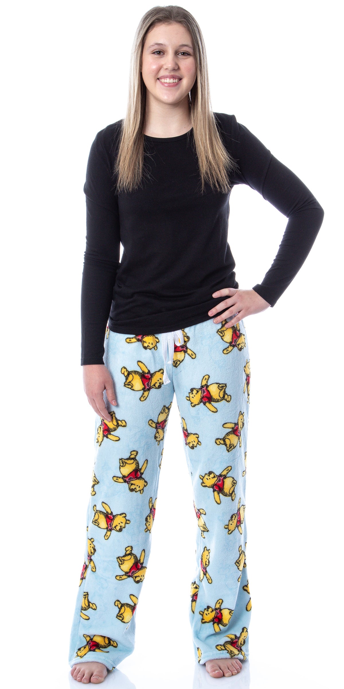 Disney Winnie The Pooh Pajama Pants Women's Sketch Toss Print Loungewear