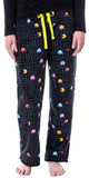 Pacman Women's Super Pac-Man Arcade Game Allover Pattern Plush Pajama Pants