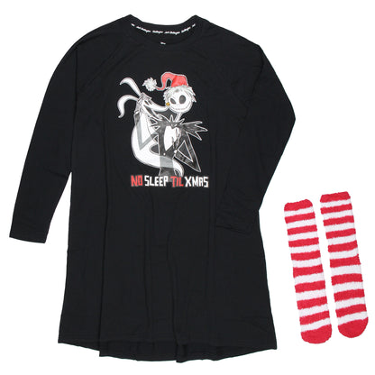 The Nightmare Before Christmas Women's Jack Skellington Sleep Shirt w/ Socks