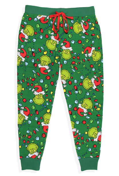 Dr. Seuss How GRINCH Stole Christmas Lights Matching Family Pajama Set