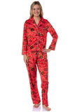Dr. Seuss GRINCH Christmas Mens' Tossed Print Collar Sleep Pajama Set