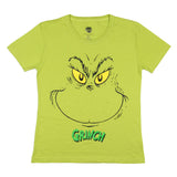 Dr. Seuss GRINCH Women's Grinch Face Adult Pajama Sleep T-Shirt