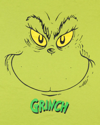 Dr. Seuss GRINCH Women's Grinch Face Adult Pajama Sleep T-Shirt