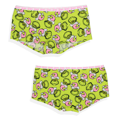 Dr Seuss The Grinch Women's 3-Pack Underwear Panties Boyshorts