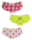 Dr Seuss The Grinch Women's 3-Pack Underwear Panties Boyshorts