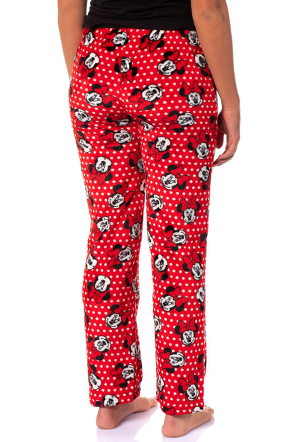 Disney Woman's Minnie Mouse Fleece Pajama Pants Junior's Adjustable Waist