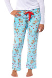 Rudolph Woman's Lights Rudolph Fleece Pajama Pants Juniors Adjustable Waist