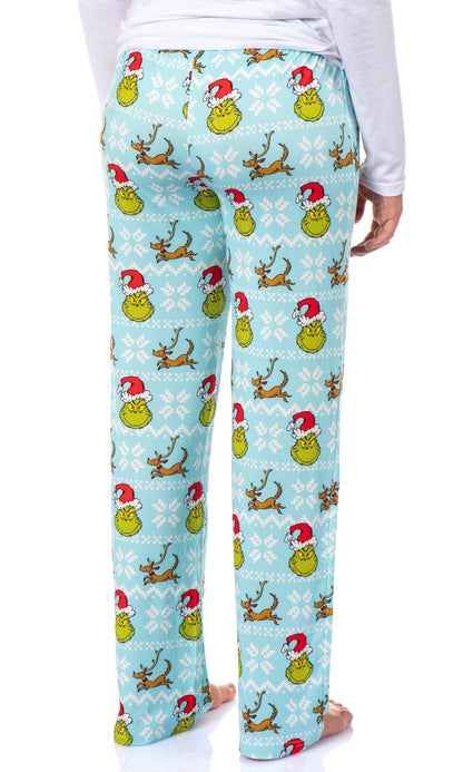 Dr. Seuss The Grinch Women's Ugly Sweater Grinch and Max Lounge Sleep Pant