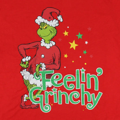 Dr Seuss The Grinch Who Stole Christmas White Buffalo Plaid Matching Family Pajama Set