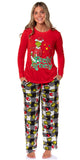 Dr Seuss The Grinch Who Stole Christmas White Buffalo Plaid Matching Family Pajama Set