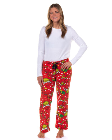 Dr. Seuss The Grinch Pajama Pants Women's Max and Presents Lounge Bottoms