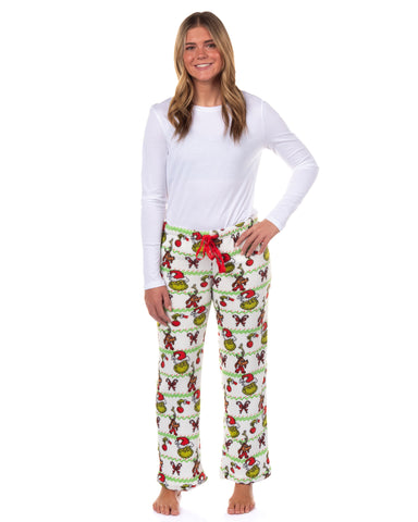 Dr. Seuss The Grinch Pajama Pants Women's Ugly Sweater Lounge PJ Bottoms