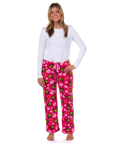 Dr. Seuss The Grinch Pajama Pants Women's Growing Hearts Lounge Bottoms