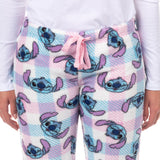 Disney Stitch Pajama Pants Women's Wink Face Checkered Lounge Bottoms