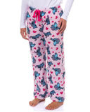 Disney Stitch Pajamas Women's Plush Heart Accents Lounge Sleep Pants