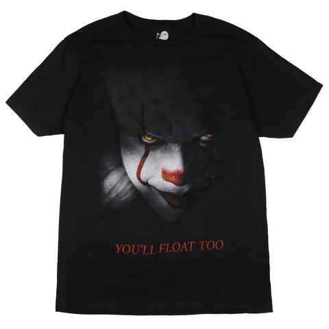 Stephen King's It Men's Pennywise In The Shadows You'll Float Too T-Shirt Adult