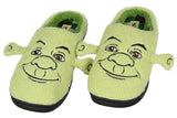 Shrek Men's Embroidered Big Face With 3D Ears Fleece Lined Slippers