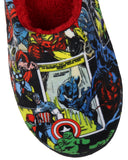 Marvel Avengers Retro Comic Strip Fleece Lined Foam Slippers For Men Women