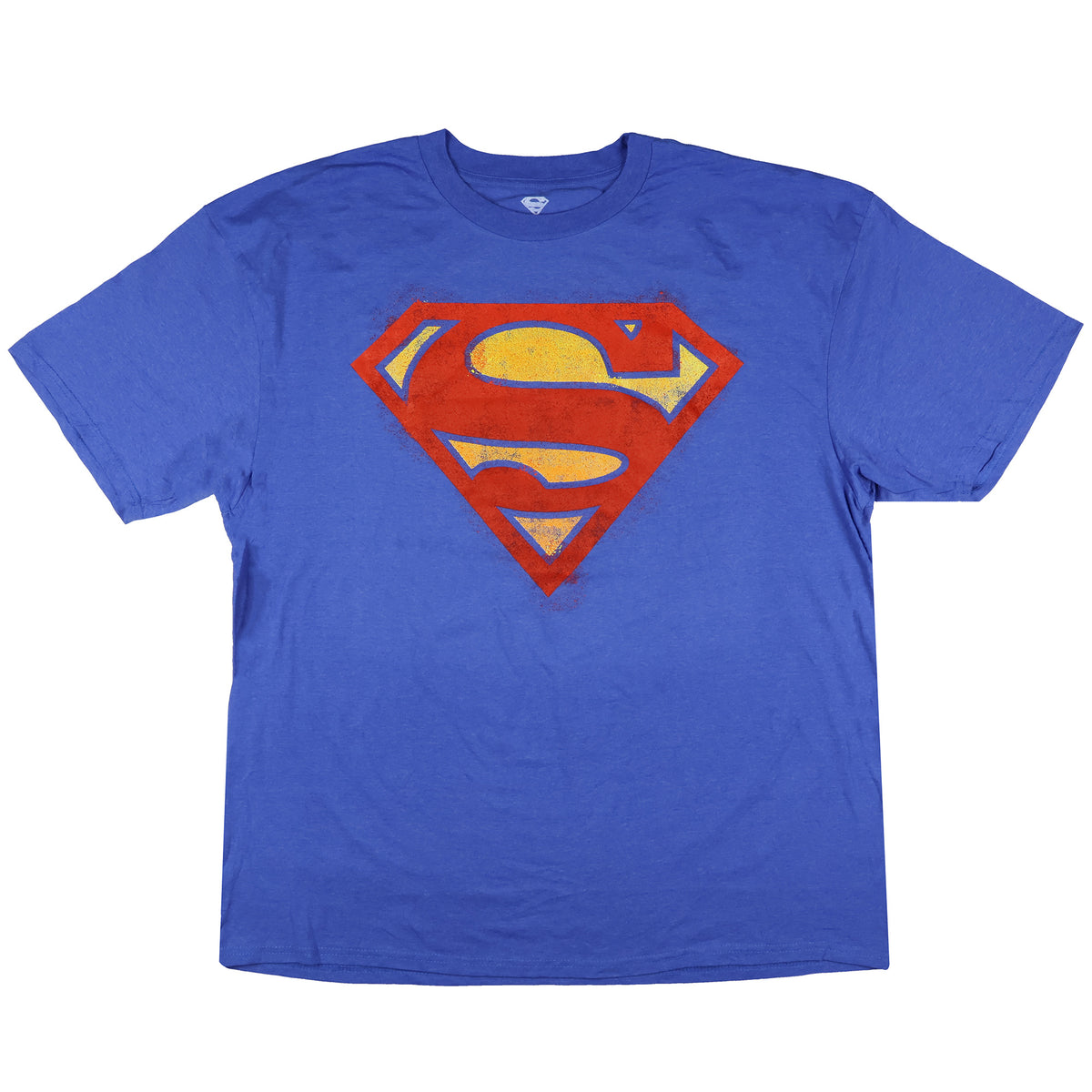DC Comics Superman T-Shirt Men's Signature S Shield Worn-In Design Tee