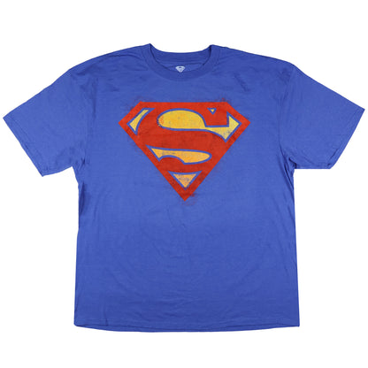 DC Comics Superman T-Shirt Men's Signature S Shield Worn-In Design Tee