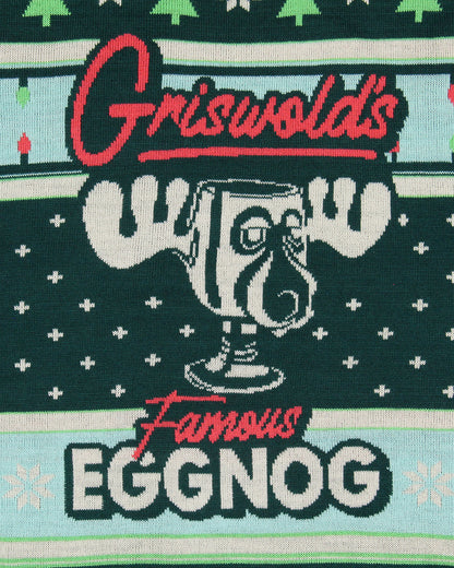 National Lampoon's Christmas Vacation Men's Famous Eggnog Ugly Sweater for Christmas
