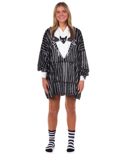 Disney Nightmare Before Christmas Pajamas Women's Hooded Dorm Sleep Shirt