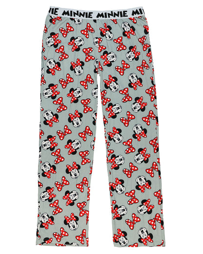 Mickey Mouse Pajamas Women's Minnie Mouse Bows AOP Lounge Pajama Pants