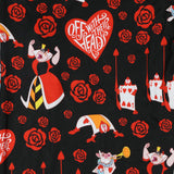 Alice In Wonderland Pjs Womens Queen Of Hearts All Over Print Pajama Pants