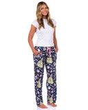Disney Beauty And The Beast Pjs Womens Belle Mrs. Potts Rose Pajama Pants