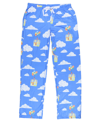 Disney UP Pjs Women's Floating House With Balloons Clouds Pajama Pants