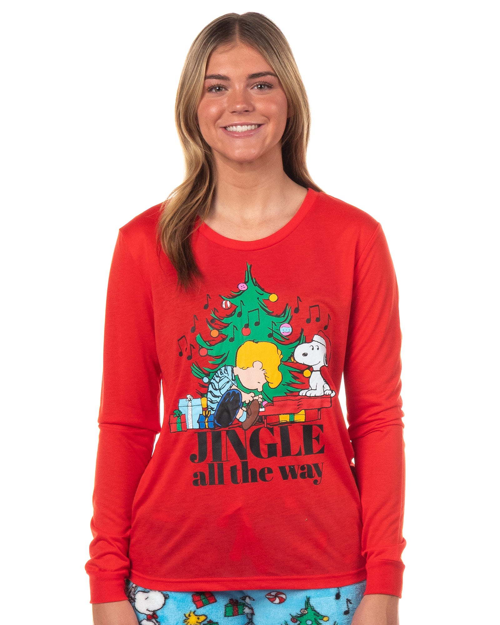 Peanuts Snoopy Pajamas Christmas Holiday Family Matching Sleepwear Set