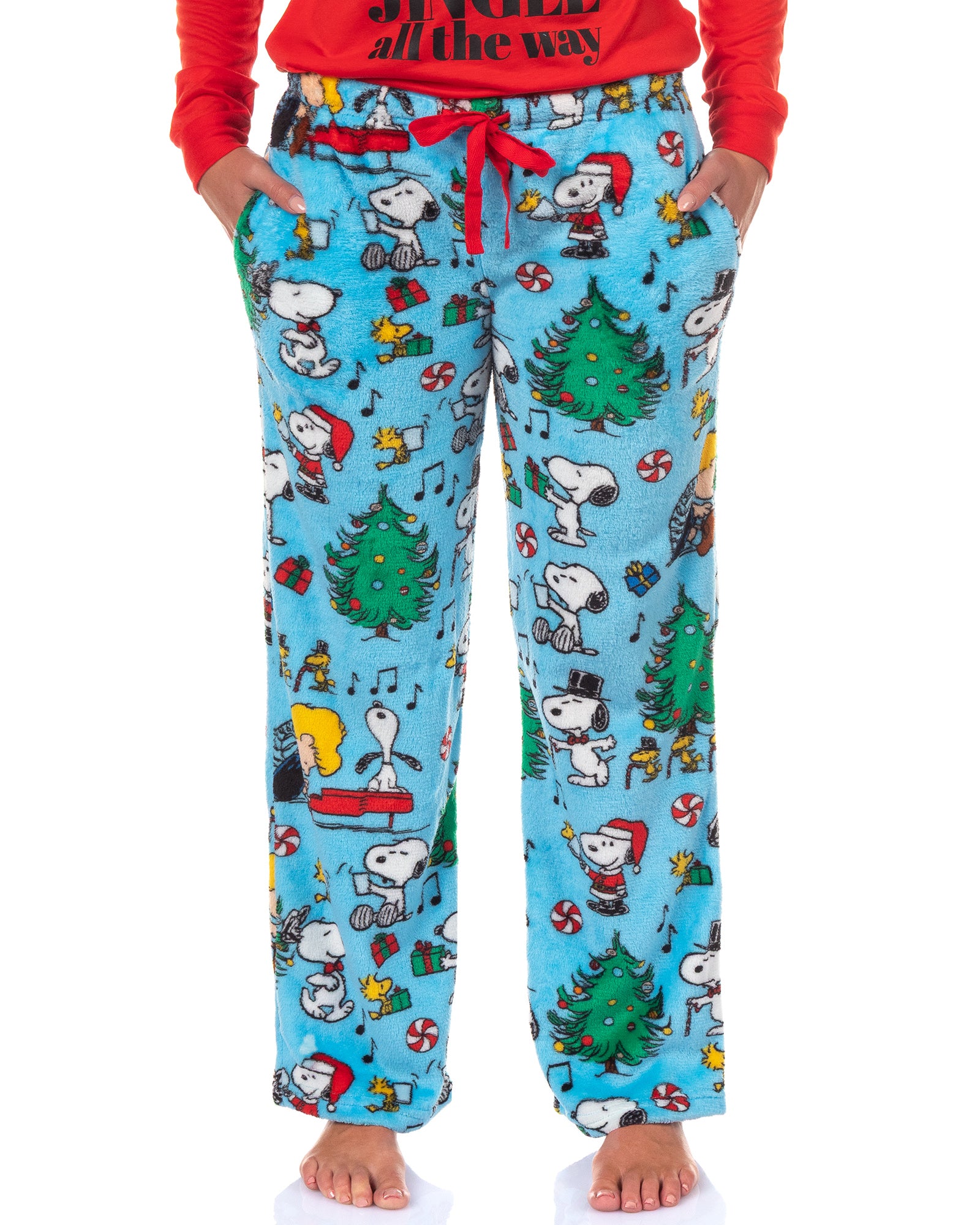 Peanuts Snoopy Pajamas Christmas Holiday Family Matching Sleepwear Set
