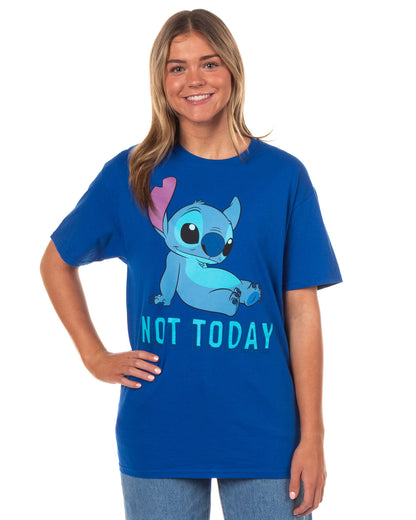 Disney Lilo & Stitch Women's Stitch Not Today Adult Short Sleeve T-Shirt