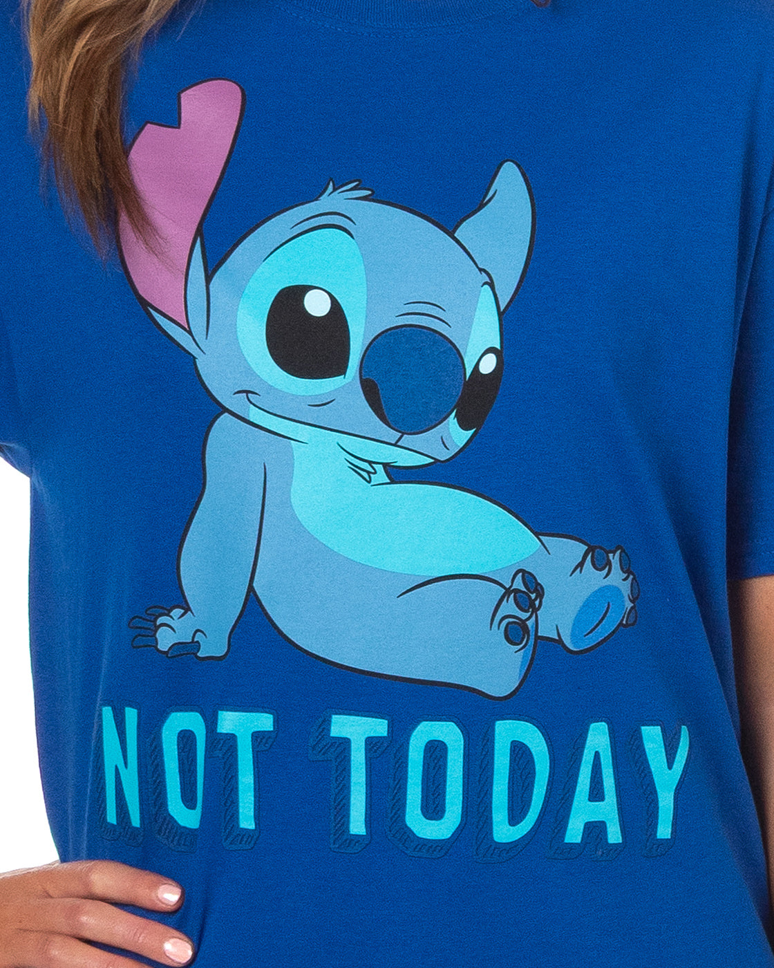 Disney Lilo & Stitch Women's Stitch Not Today Adult Short Sleeve T-Shirt